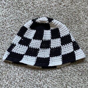 Urban Outfitters Women's Black and White Hat